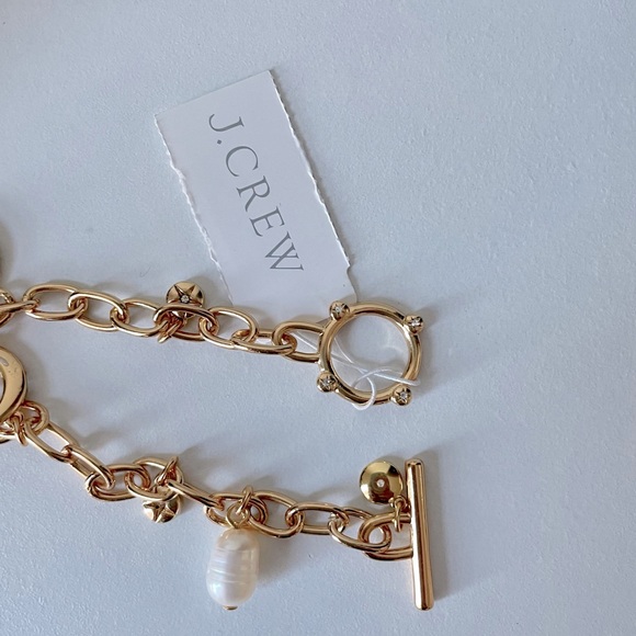 NWT J Crew Soleil gold charm bracelet - Picture 3 of 4